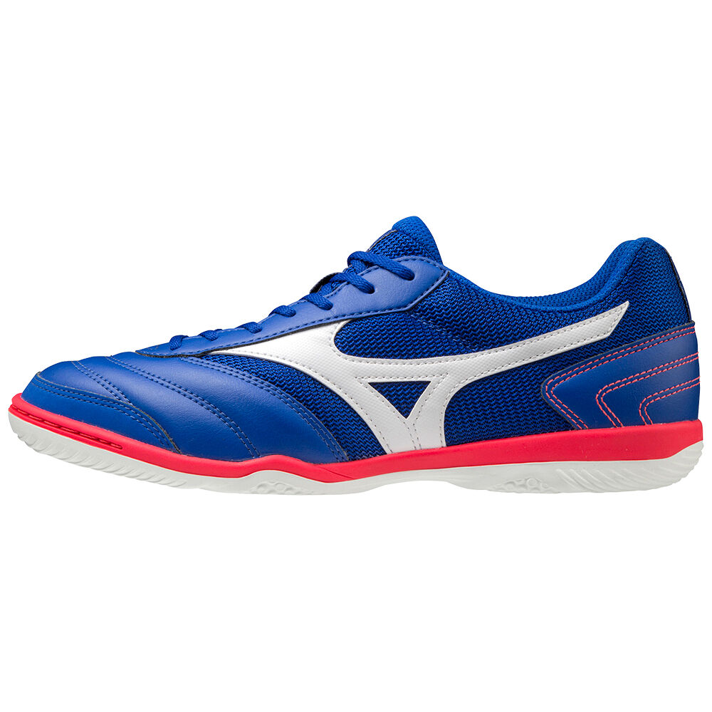 Mizuno MRL Sala Club IN Férfi Focicipő Kék/Fehér CWM309547